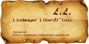 Lindmayer Liberátusz névjegykártya